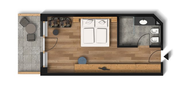 Sketch Doppelzimmer Uina