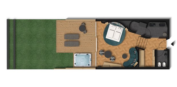 Sketch Panoramic Spa Suite